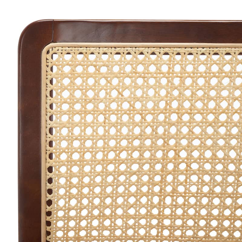 SAFAVIEH Home Benicio 25-inch Rattan Counter Stool [SET of 2] - 19Wx22Dx38H