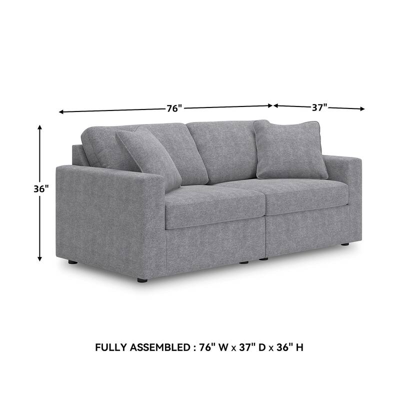 Signature Design by Ashley Modmax 2-Piece Loveseat - 76" W x 37" D x 36" H