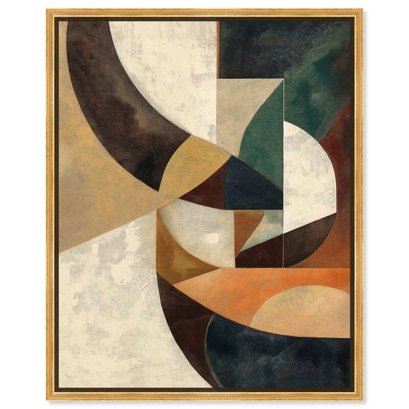 Intersecting Planes Canvas by Art Remedy - Gold - 30" x 36"