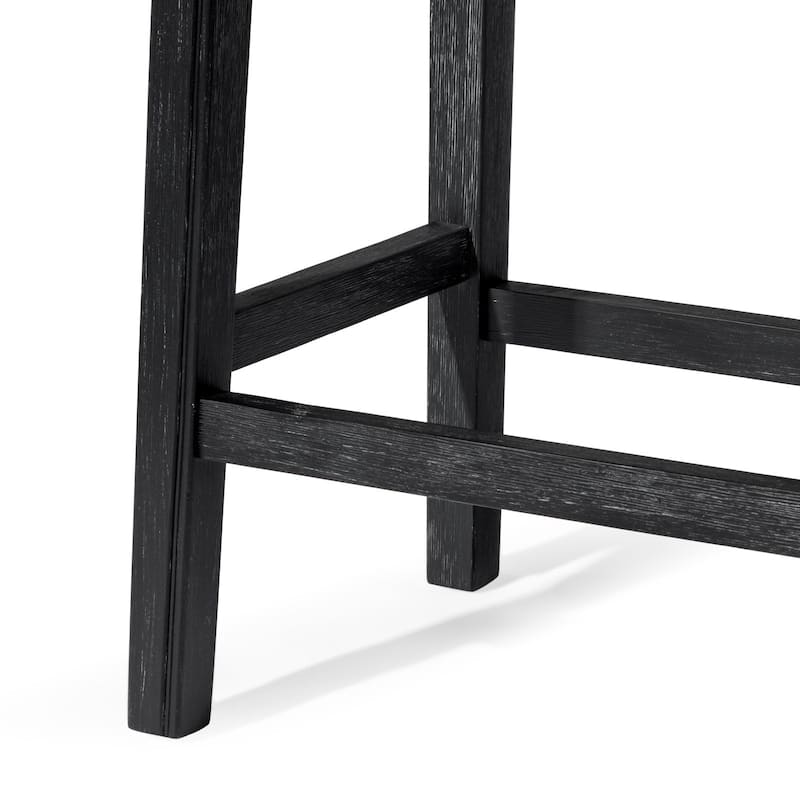 Maven Lane 26" Adrien Saddle Kitchen Counter Height Stool