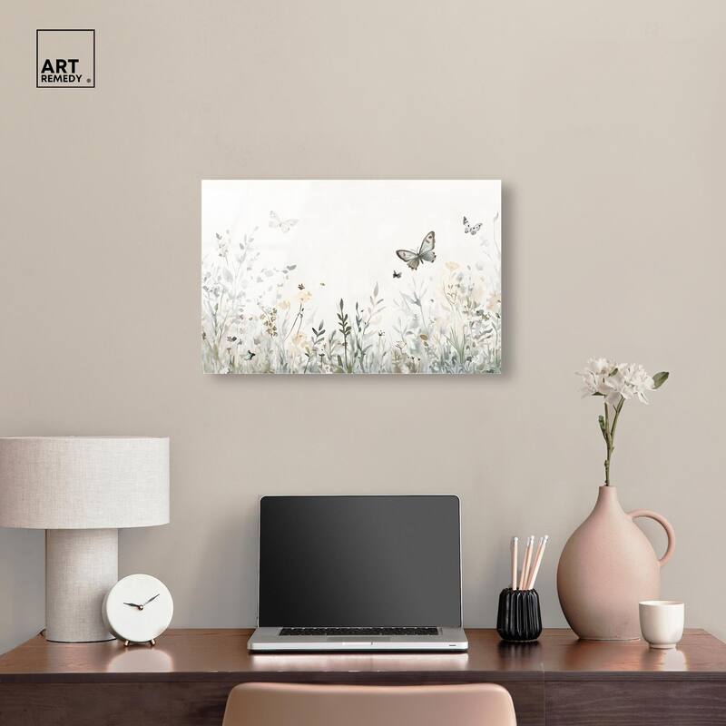 Butterfly Field Acrylic by Art Remedy, Ready to Hang