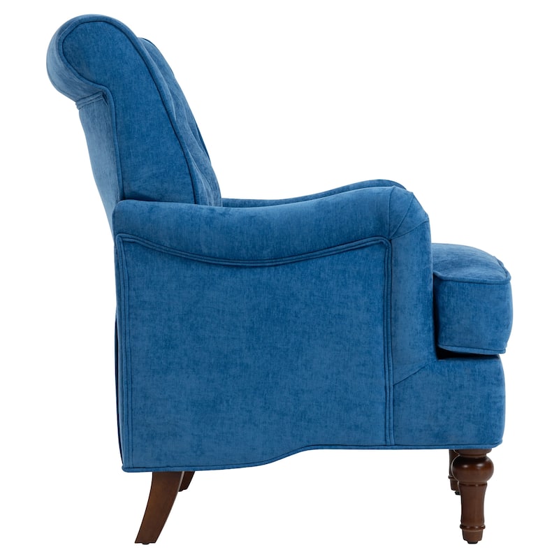 Club Chair Side Chair Upholstered Chair with Armrests, Light Blue Padded Chair Reception Chair Dining Chair