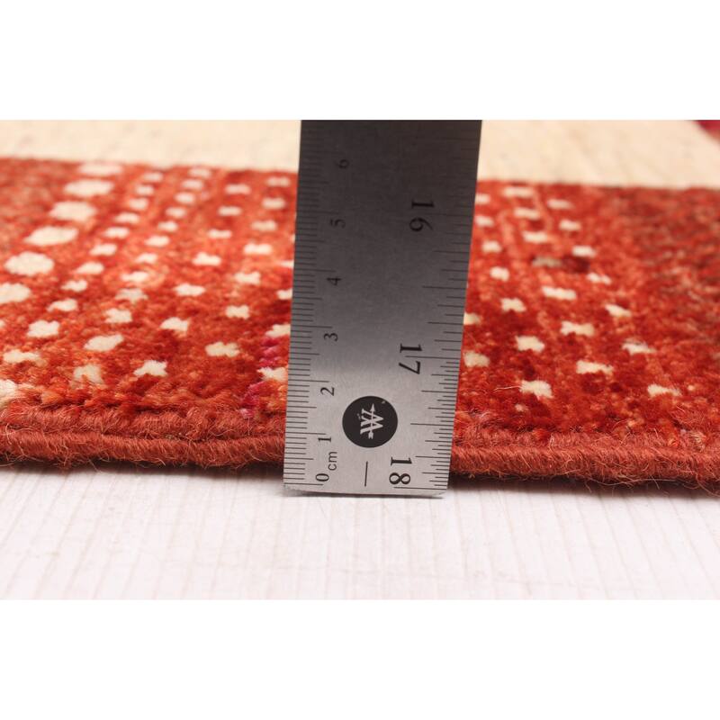 ECARPETGALLERY Hand-knotted Peshawar Ziegler Cream, Dark Copper Wool Rug - 5'6 x 8'0