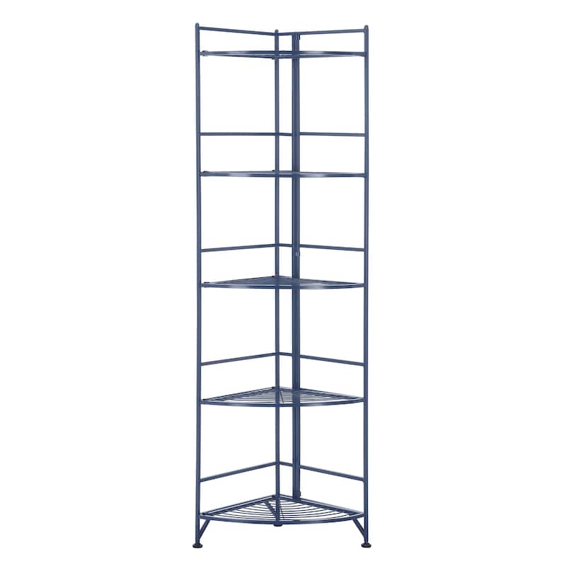 Convenience Concepts Xtra Storage 5 Tier Folding Metal Corner Shelf