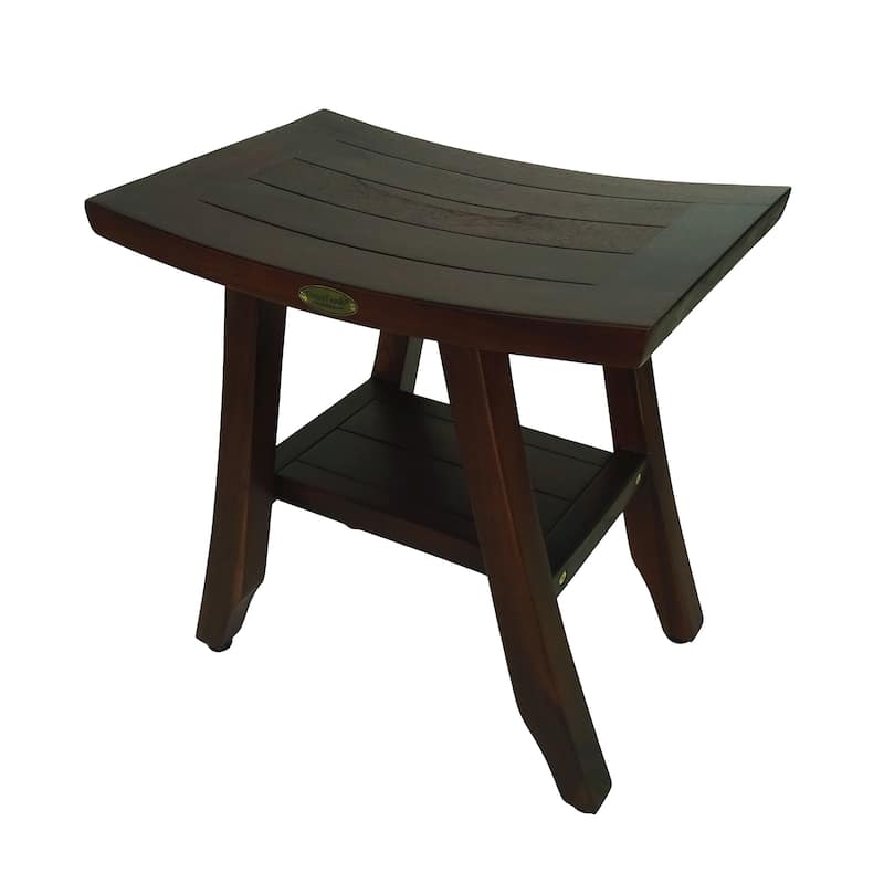 DecoTeak, Bench, Shower Stool, Teak Shower Bench, Shower Seat, Shower Chair for Inside Shower, Small Bench, Shower Foot Rest