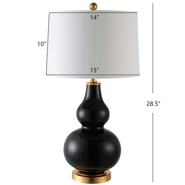 SAFAVIEH Lighting Karlen Gourd Table Lamp Set of 2 15x15x28.5 On Sale Bed Bath Beyond 29779252