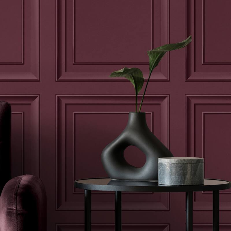 Fine Decor Distinctive Merlot Square Panel Wallpaper - N/A