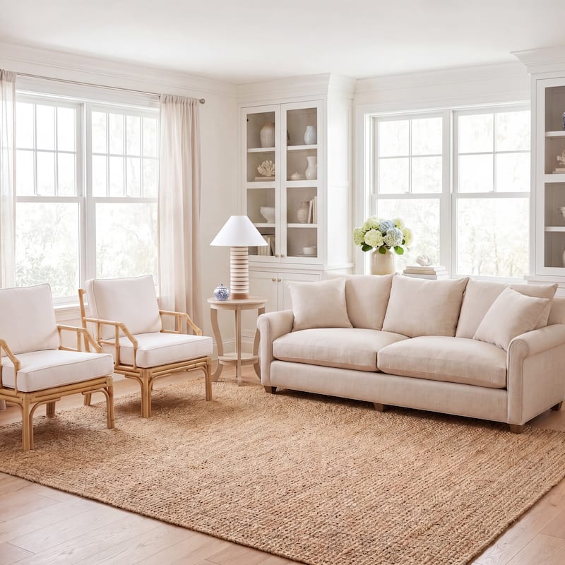 SAFAVIEH, Handmade Natural Fiber Valery Casual Solid Jute Rug