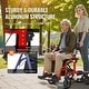preview thumbnail 10 of 12, 2 in 1 Rollator Walker & Transport Chair for Seniors