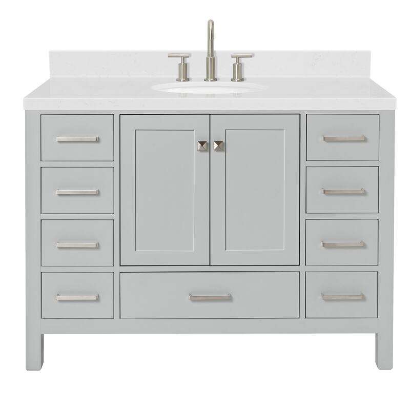 Ariel A048SCQOVO Cambridge 48" Free Standing Single Basin Vanity Set