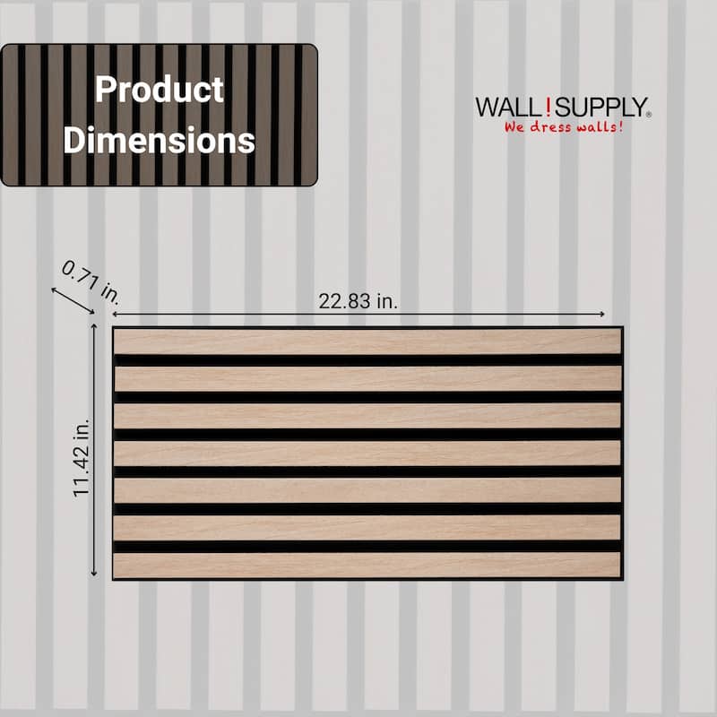 Wall!Supply UltrAcoustic Eco Tile 3D Acoustic Polystyrene Wall Panels Set of 6 Panels Covers 10.87 sq ft