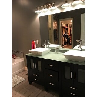 Shop Virtu Usa Bradford 60 Inch Double Sink Bathroom