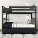 preview thumbnail 2 of 19, Scandinavian Twin Over Twin Bunk Bed With Twin-Size Trundle