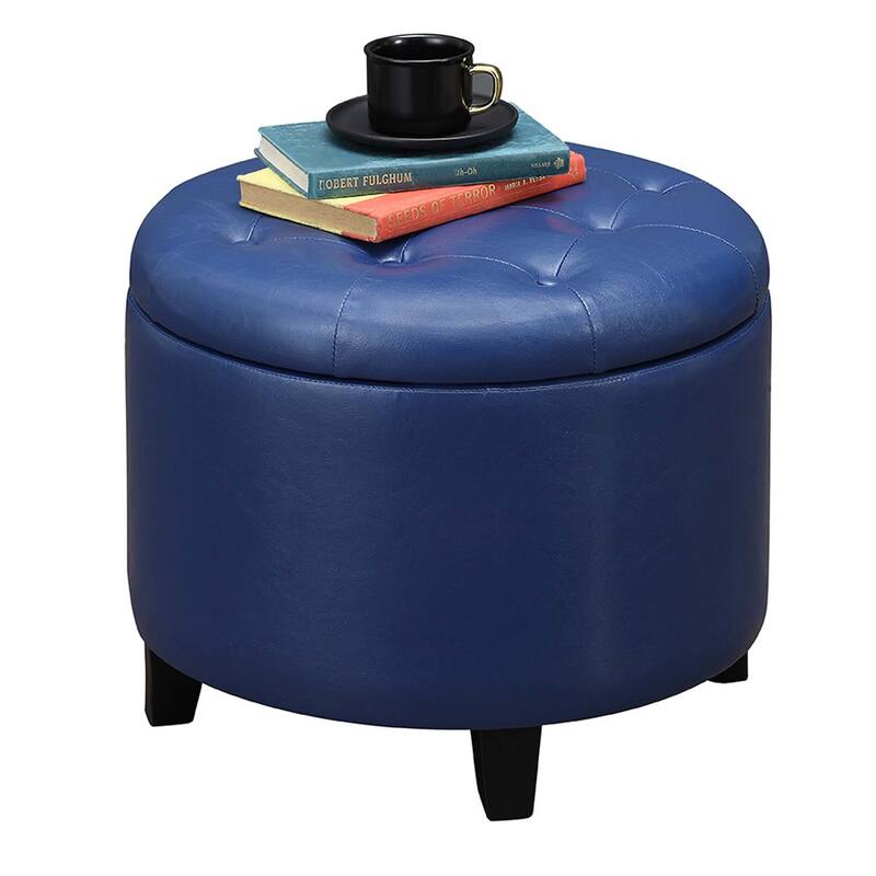 Convenience Concepts Designs4Comfort Round Storage Ottoman