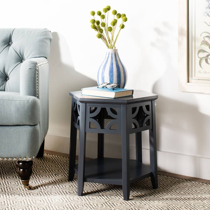 SAFAVIEH Aileen Bali Resorts Brown Hexagon End Table - 18.1" x 18.1" x 18.1" - 18Wx18Dx18H