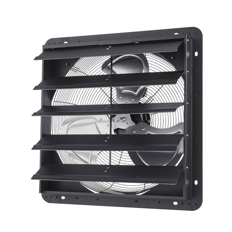 20 inch Shutter Exhaust Fan, Attic Vent Fan with Smart Programming Variable Speed Temperature Control, 2900 CFM, EC Motor