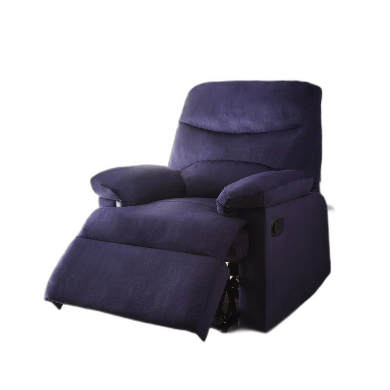 Arcadia Recliner , Blue Woven Fabric