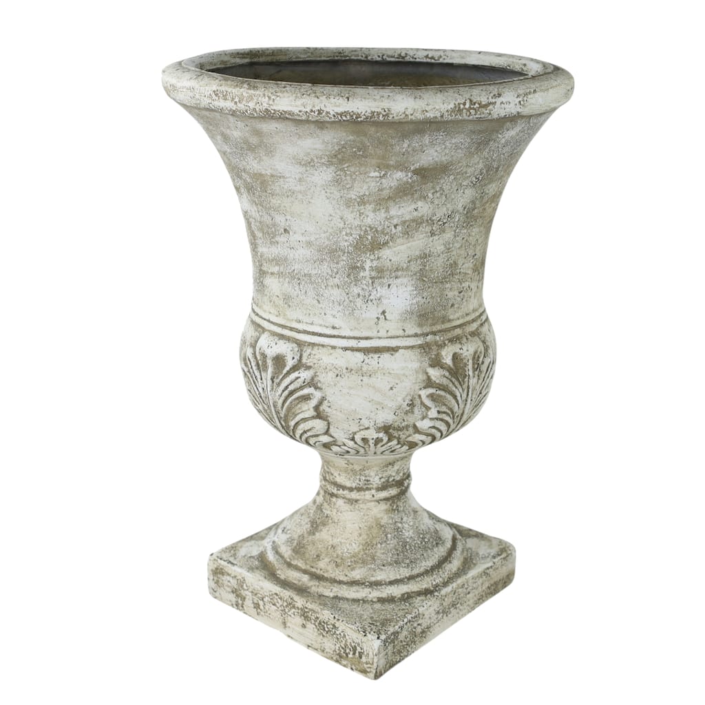 DreamPatio Fiberstone Urn Planter (21 inch H x 15 inch D) - 15"x15"xH21"