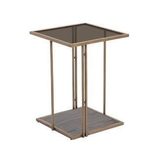 Emma Ash & Glass Side Table by Inspire Me! Home Decor