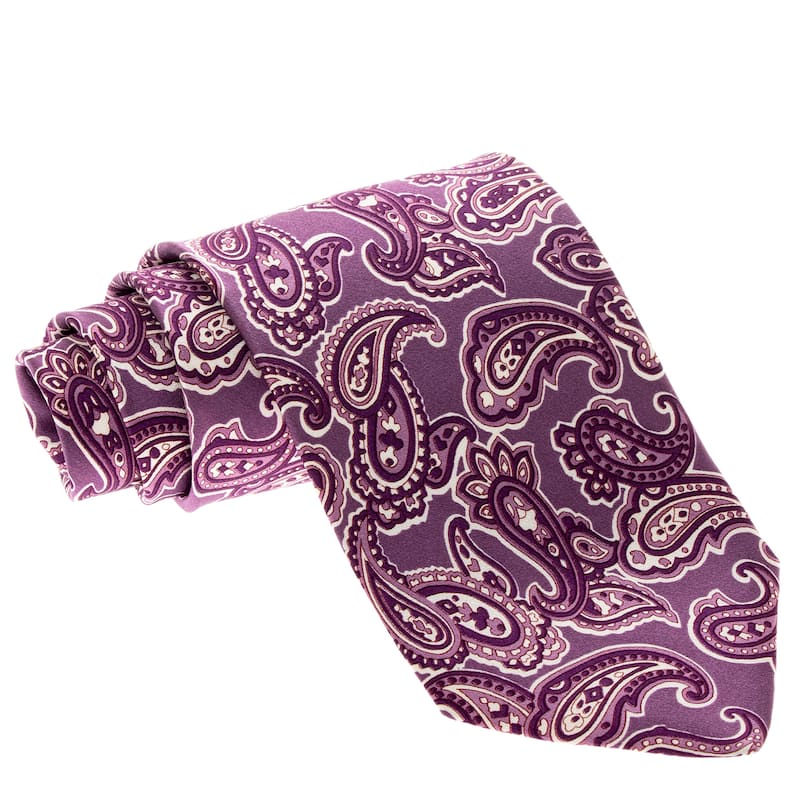 Etro Tie - Purple and White