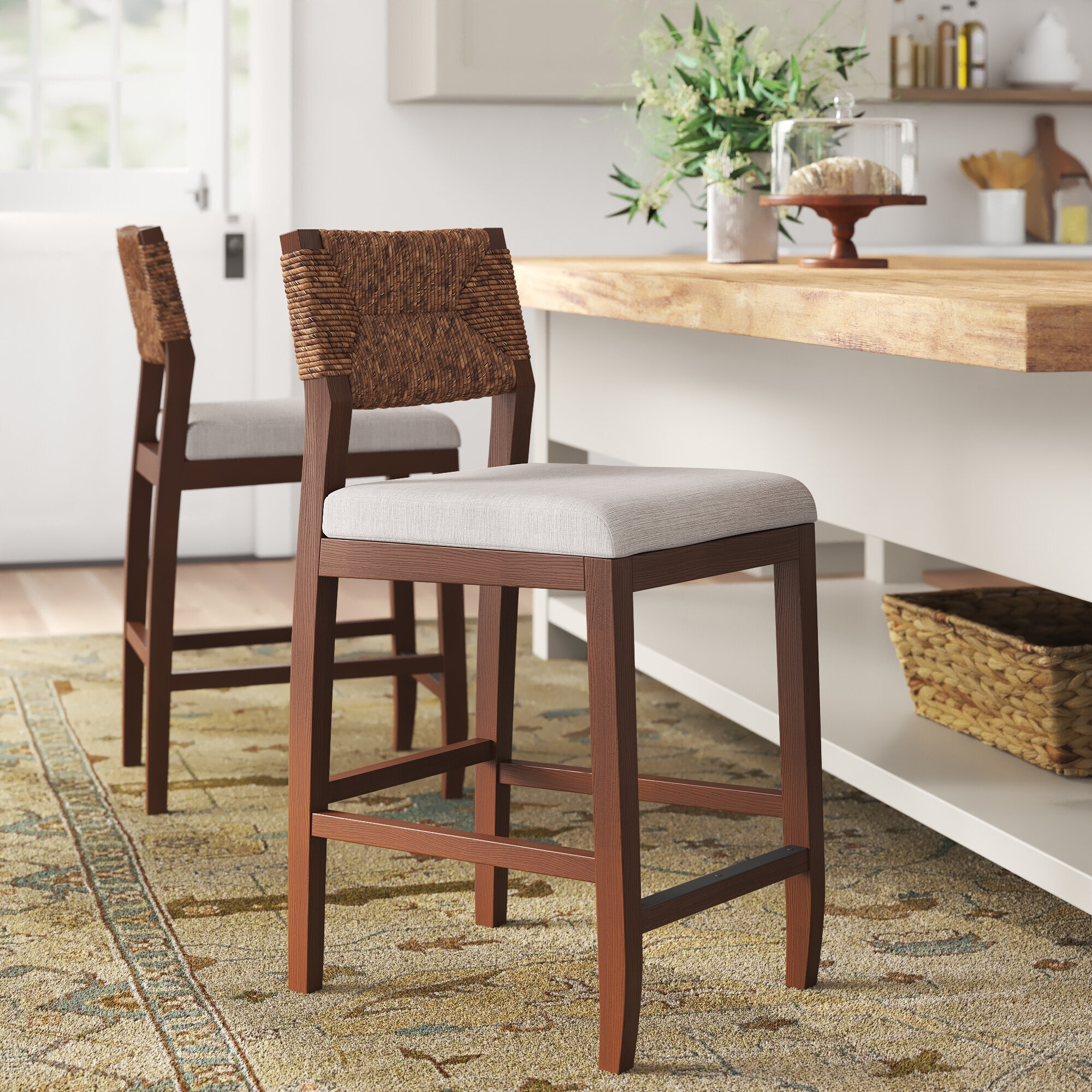 NPD Furniture Lyon Abaca Counter Stool