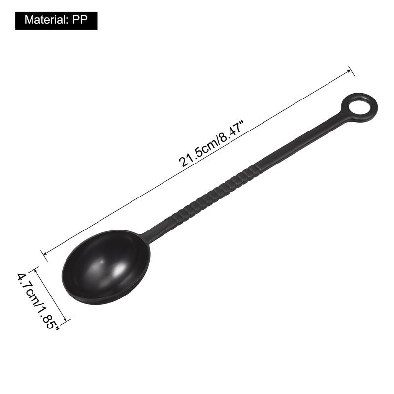 20pcs Plastic Coffee Scoop 8.27" Tablespoon Coffee Measuring Spoons, Brown - Brown