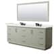 Option Light Green, Black Trim, White Quartz Top
