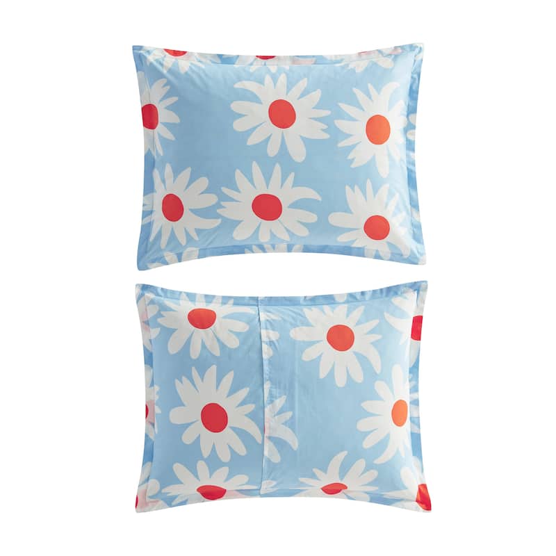 Marimekko Rakastaa Ei Rakasta Cotton Blue Reversible Comforter Set