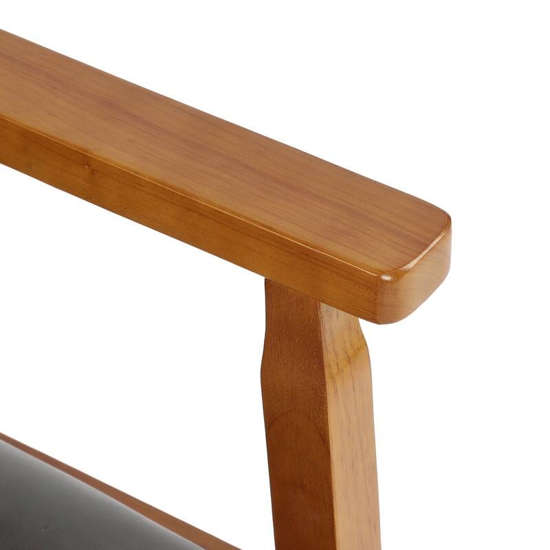 Walnut Upholstered Dining Chairs Solid Wood Arm Chair