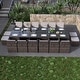 preview thumbnail 9 of 19, 16-Seater Aluminum Patio Dining Sets with Cushions and Tempered Glass Tabletop