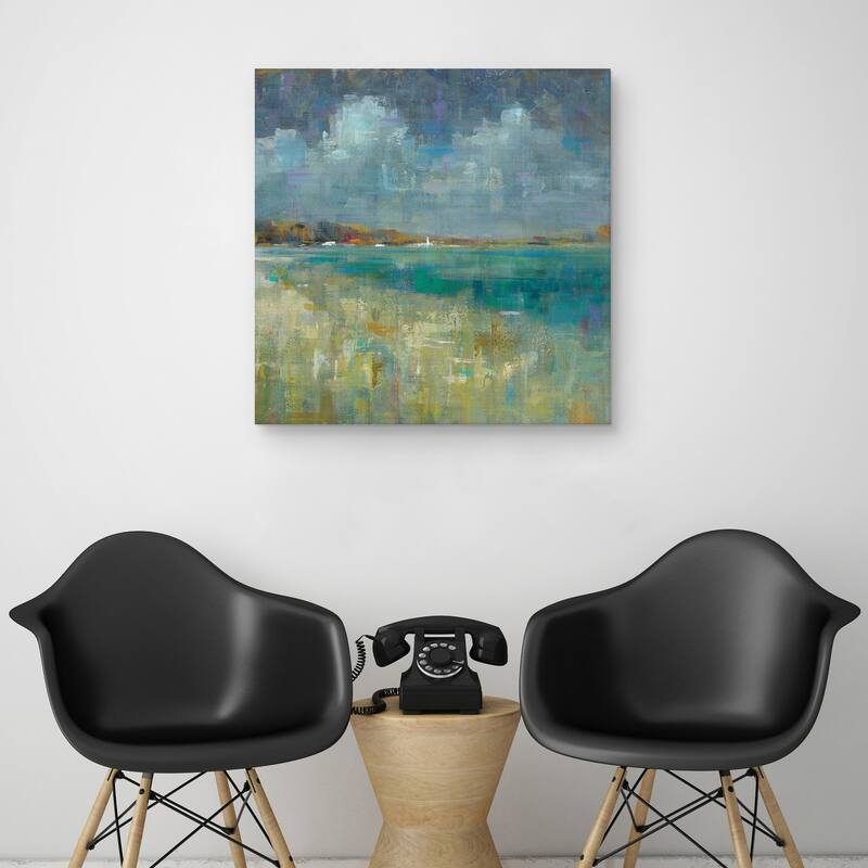 Sky and Sea Crop by Danhui Nai Canvas Art Print
