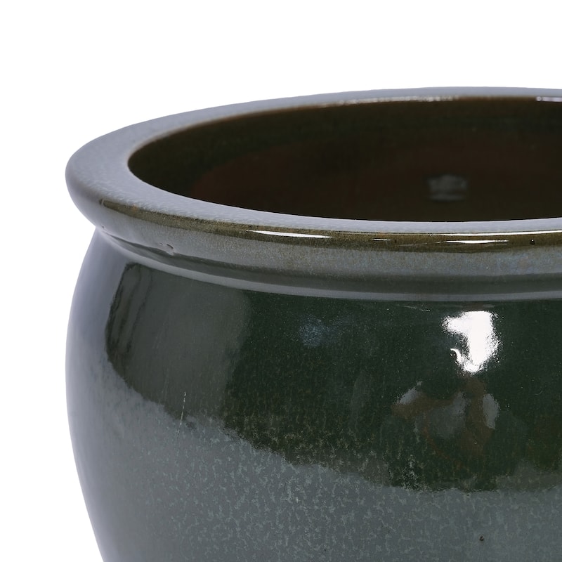 3 Handmade Ceramic Planter set Glossy Glaze for Succulent and Flower