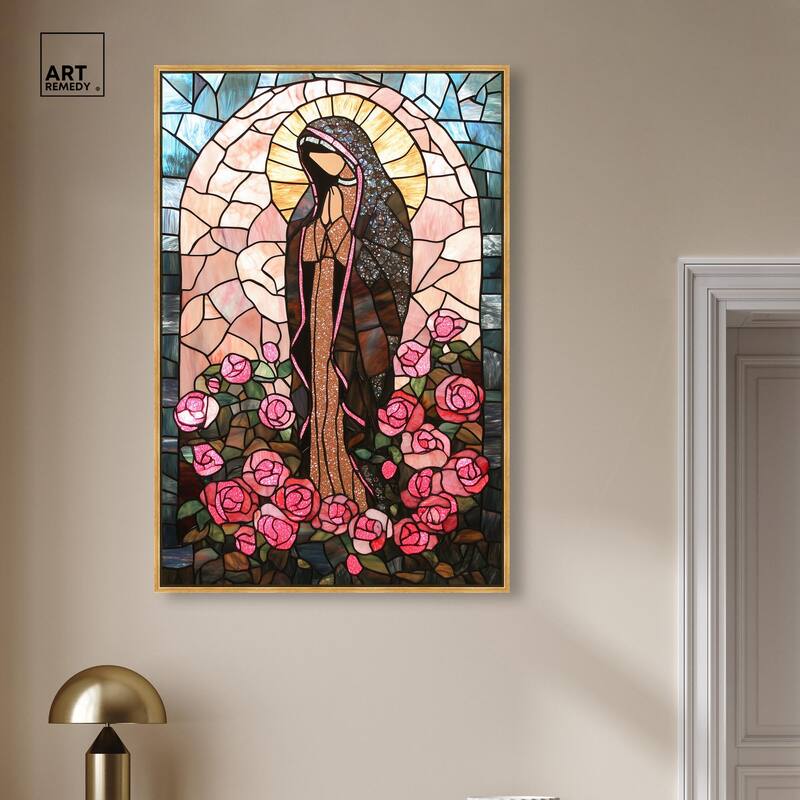 Glass Rosarium Guardian Canvas by Art Remedy