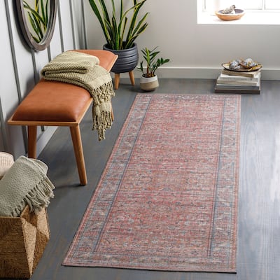 Livabliss Seema Traditional Medallion Machine Washable Area Rug