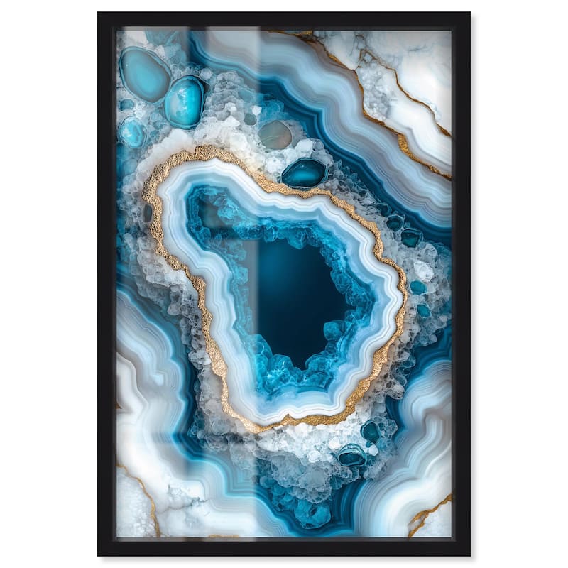 Gilded Geode Eye I Shadowbox by Art Remedy - Black - 30" x 45"