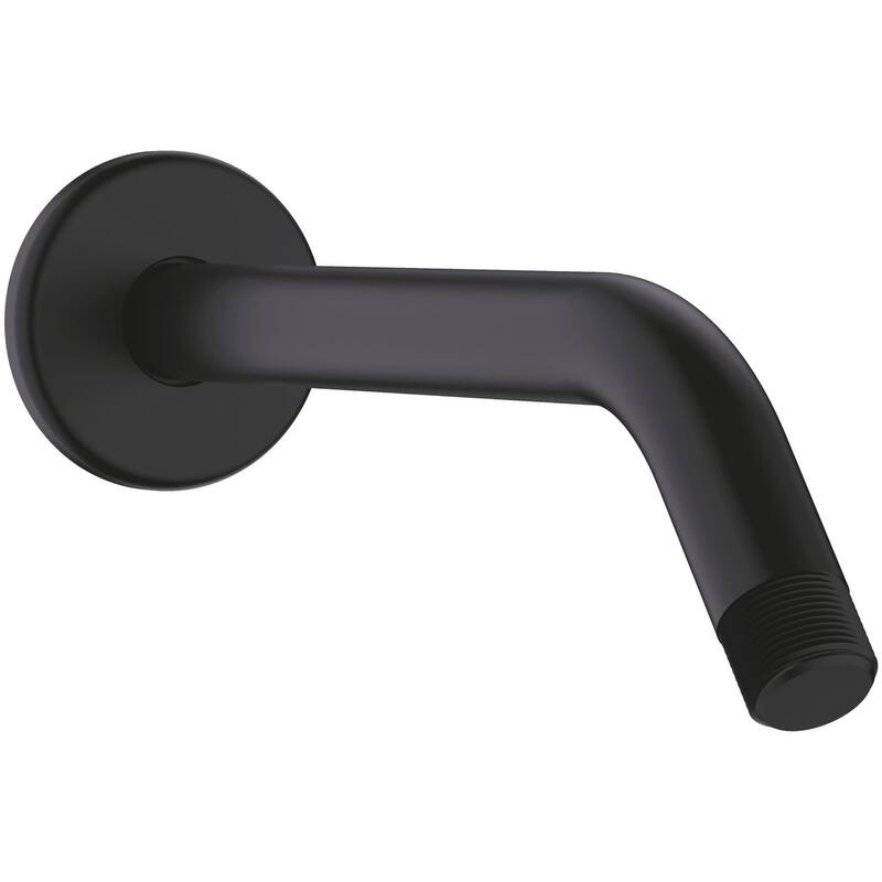 Hansgrohe Standard 9" Shower Arm with Escutcheon Plate and 1/2" Male - Matte Black