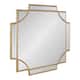 Kate and Laurel Minuette Traditional Decorative Framed Wall Mirror - 24x24 - Gold