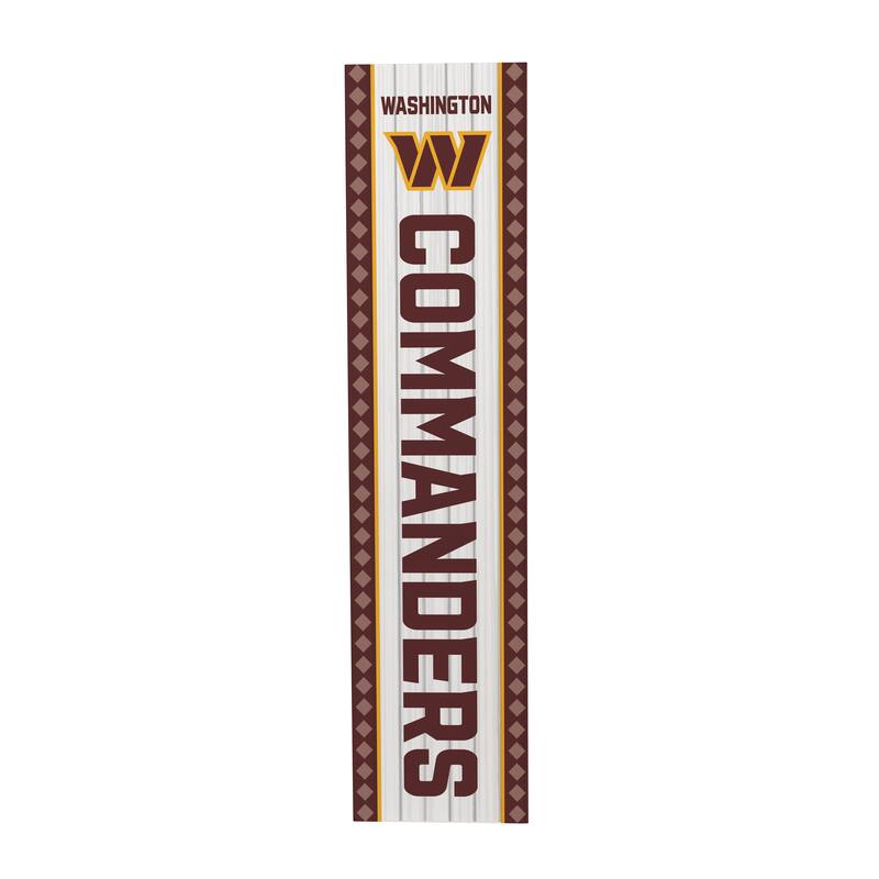 47" Double Sided Seasonal Porch Leaner, Washington Commanders - 47" x 11.25"