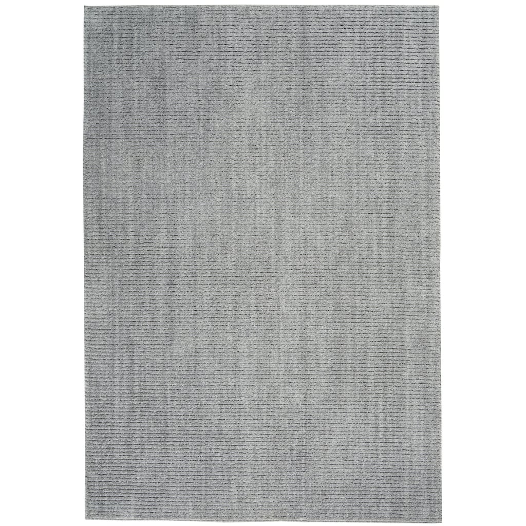 Calvin Klein Ridge Modern High Low Ribbed Area Rug