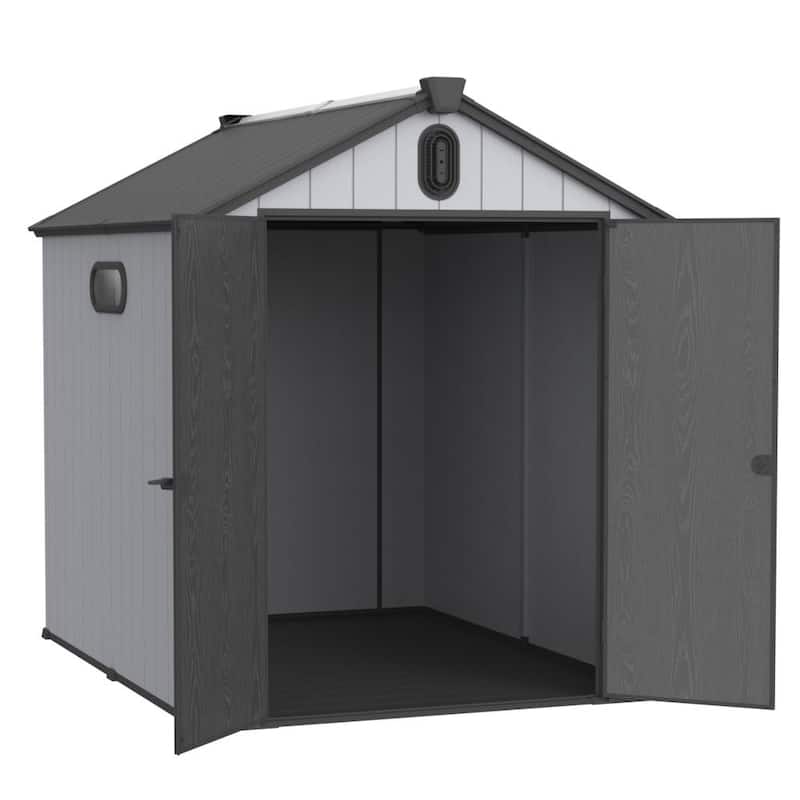 6*8Ft Plastic Storage Shed For Backyard Garden Big Spire Tool Storage