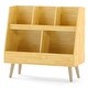 preview thumbnail 12 of 28, Costway 5-Cube Kids Bookshelf and Toy Organizer Wooden Storage - See Details