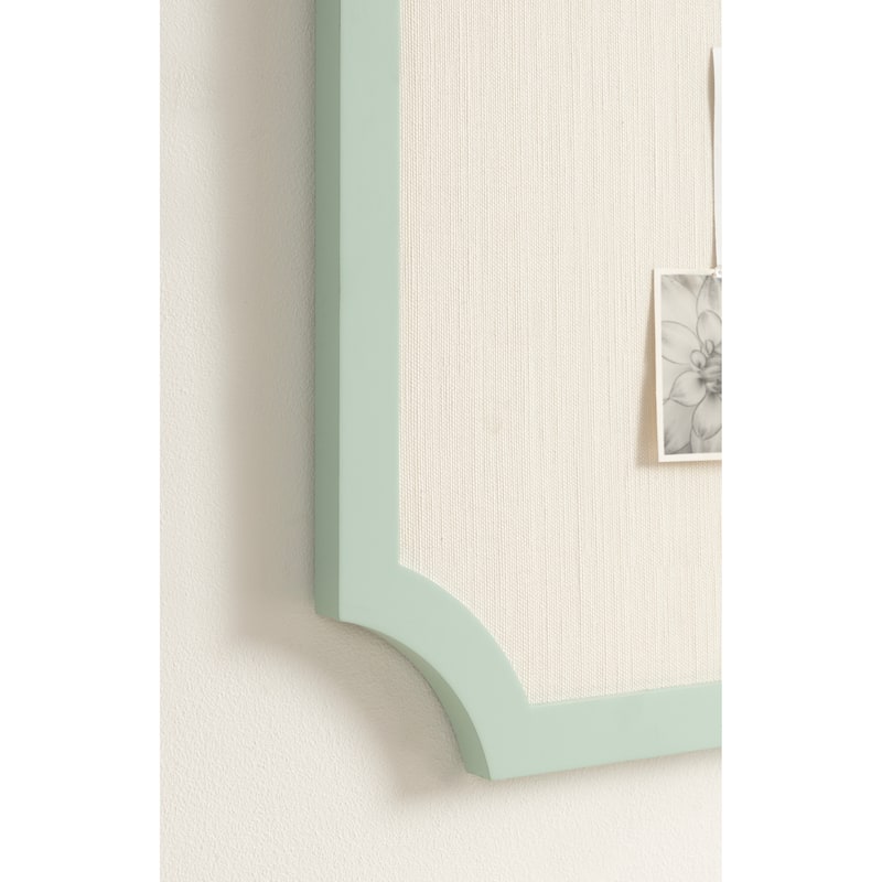 Kate and Laurel Holbrook Scalloped Rectangle Framed Pinboard