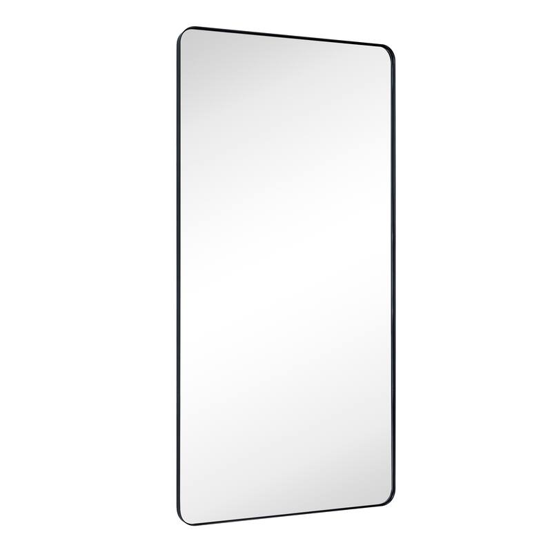 TEHOME Kengston Modern & Contemporary Rectangular Bathroom Vanity Mirror - 30'' x 60'' - Black