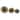 Sagebrook Home Gold Accented Abstract Modern Coastal Decorative Orbs Set of 3