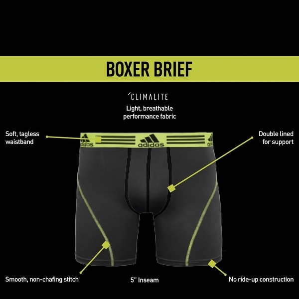 adidas men's sport performance boxer briefs