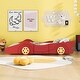 preview thumbnail 14 of 34, Race Car Twin Platform Bed with Safety Rails - Perfect for Kids