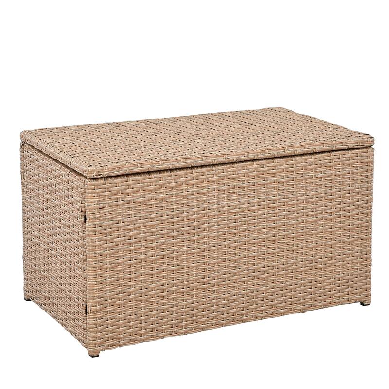 10-Piece Outdoor Sectional Half Round Patio Rattan Sofa Set