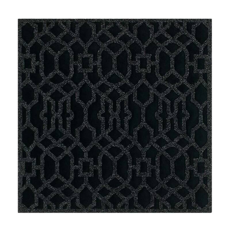 Sparkles Home Rhinestone Lattice Laser Cut Placemat - Black