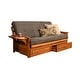 preview thumbnail 58 of 67, Copper Grove Dixie Oak Full-size 2-drawer Futon Frame with Mattress