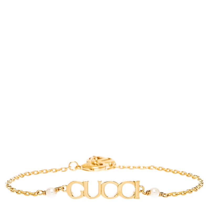 Gucci Script Bracelet - Gold - Gold